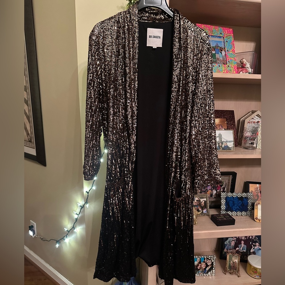 Plus Anthropologie sparkle duster in 1X